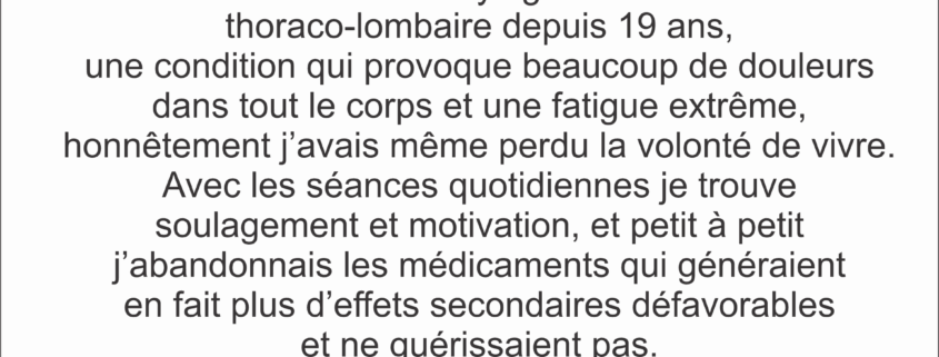 Un Renouveau grâce à la Thérapie : Mon Combat contre la Fibromyalgie et la Scoliose