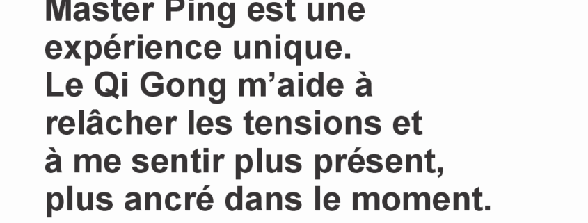 Ma première expérience avec la santé énergétique