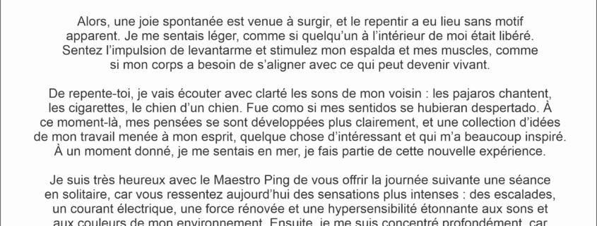 Ma première expérience avec la santé énergétique